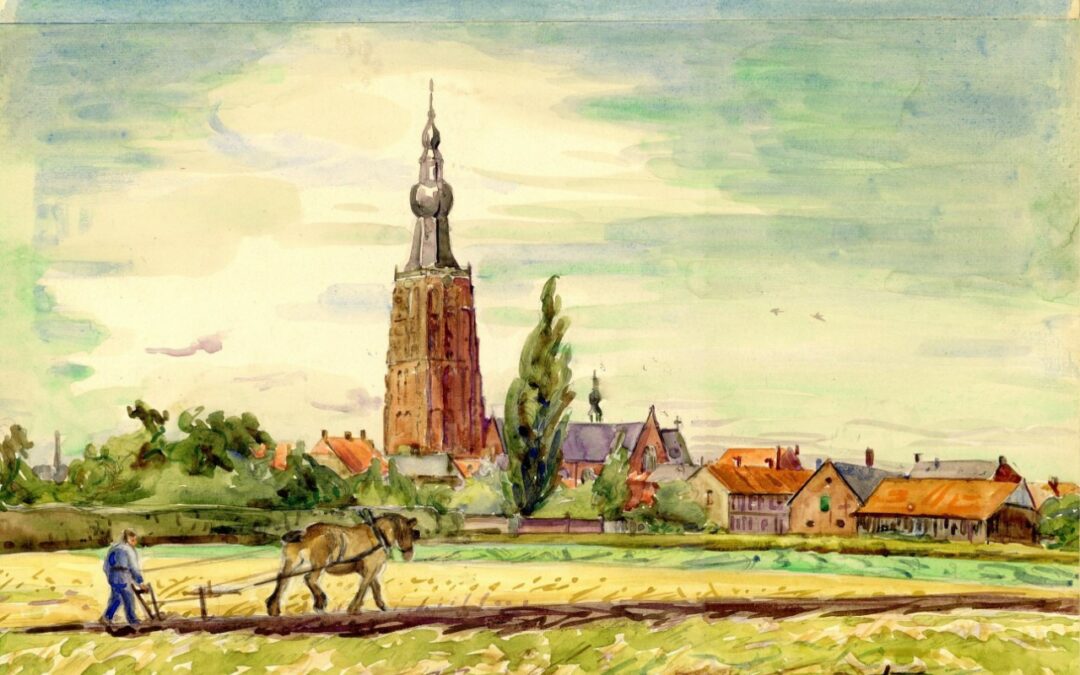 Paarden bij Schotel