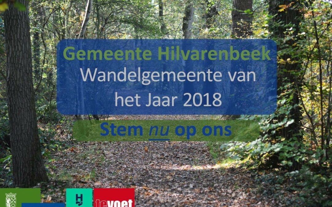 Hilvarenbeek genomineerd voor wandelgemeente van het jaar 2018