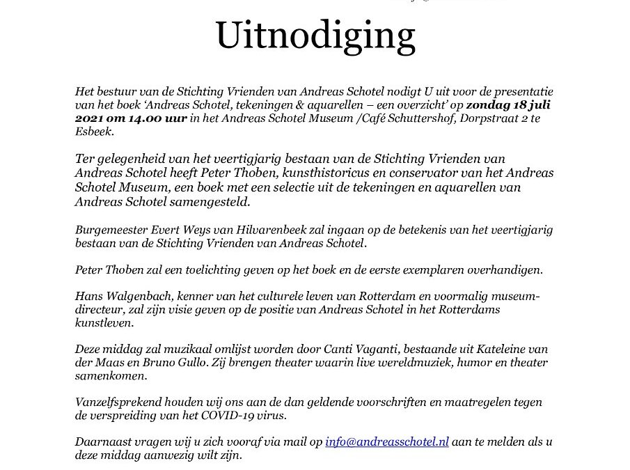 Uitnodiging Culturele avond